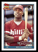 1991 Topps Desert Shield #603 Wes Chamberlain Ex-Mint 
