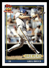 1991 Topps Desert Shield #663 Greg Brock Near Mint+ 