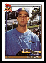 1991 Topps Desert Shield #739 Russ Swan Near Mint Gum Stain on Back 
