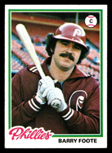 1978 Topps #513 Barry Foote Very Good 