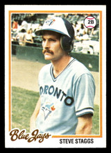 1978 Topps #521 Steve Staggs Ex-Mint RC Rookie  ID: 521108