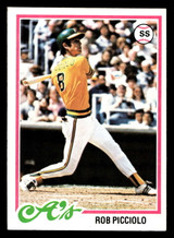 1978 Topps #528 Rob Picciolo Near Mint RC Rookie  ID: 521135