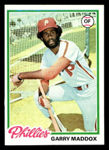 1978 Topps #610 Garry Maddox Near Mint  ID: 521459