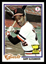 1978 Topps #624 Gary Alexander DP Near Mint  ID: 521514