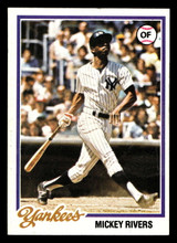 1978 Topps #690 Mickey Rivers Near Mint  ID: 521778