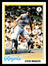 1978 Topps #696 Steve Mingori Near Mint+  ID: 521804