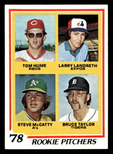 1978 Topps #701 Tom Hume/Larry Landreth/Steve McCatty/Bruce Taylor Rookie Pitchers Near Mint RC Rookie  ID: 521824