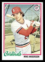 1978 Topps #714 Mike Anderson Near Mint  ID: 521874