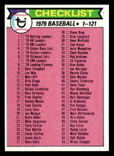 1979 Topps #121 Checklist 1-121 DP Near Mint  ID: 522047