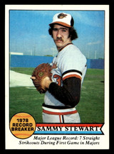1979 Topps #206 Sammy Stewart RB Near Mint  ID: 522132
