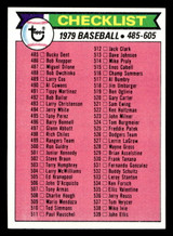 1979 Topps #602 Checklist 485-605 Near Mint+ 