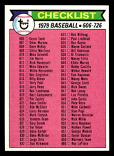 1979 Topps #669 Checklist 606-726 Near Mint+  ID: 522636