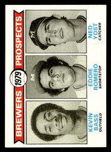 1979 Topps #708 Kevin Bass/Ed Romero/Ned Yost Brewers Prospects Near Mint+ RC Rookie 