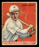 1933 Goudey #3 Hughie Critz Good RC Rookie 