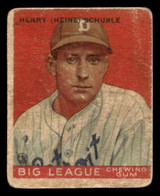 1933 Goudey #4 Heinie Schuble Poor RC Rookie 