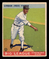 1933 Goudey #79 Red Faber Very Good RC Rookie 