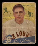 1934 Goudey #73 Ed Wells Poor RC Rookie 
