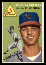 1954 Topps #191 Dick Schofield Excellent RC Rookie 
