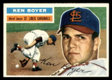 1956 Topps #14 Ken Boyer Grey Backs Ex-Mint Gray Back 