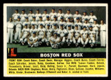 1956 Topps #111 Boston Red Sox Grey Backs Excellent+ Gray Back 