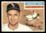 1956 Topps #118 Nellie Fox Grey Backs Very Good White Back 