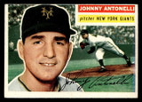 1956 Topps #138 Johnny Antonelli Grey Backs BGS 8 Near Mint/Mint Gray Back 