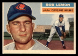 1956 Topps #255 Bob Lemon Excellent Miscut 