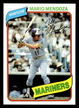 1980 Topps #652 Mario Mendoza Near Mint 
