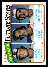 1980 Topps #661 Mike Corey/Dave Ford/Wayne Krenchicki Orioles Future Stars Near Mint RC Rookie 