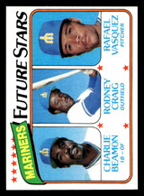 1980 Topps #672 Charley Beamon/Rodney Craig/Rafael Vasquez Mariners Future Stars Near Mint RC Rookie 
