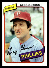 1980 Topps #718 Greg Gross Ex-Mint 
