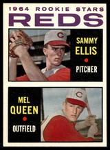 1964 Topps #33 Sammy Ellis/Mel Queen Reds Rookies Ex-Mint RC Rookie  ID: 523728