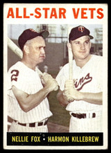 1964 Topps #81 Nellie Fox/Harmon Killebrew All-Star Vets Very Good  ID: 523762