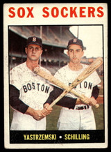 1964 Topps #182 Carl Yastrzemski/Chuck Schilling Sox Sockers G-VG  ID: 523828