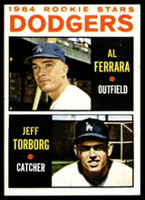 1964 Topps #337 Al Ferrara/Jeff Torborg Dodgers Rookies Ex-Mint RC Rookie  ID: 523935