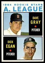 1964 Topps #572 Dave Gray/Dick Egan American League Rookies Near Mint RC Rookie 