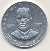 1968 Shell Oil Co. Mr. President Coin Theodore Roosevelt  #*sku37282