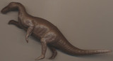 circ. 1960's MPC Trachodon Dinosaur Brown Plastic Figure  #*sku37281