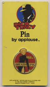 circ. 1990's Disney Dick Tracy Pin "Breathless"  #*sku37278