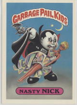 1986 Topps 1st Series Garbage Pail Kids Giant Stickers (5 x 7 inches) #1 Nasty Nick (TOUGH)  #*sku37336