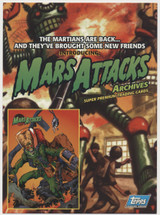 1994 Topps MARS ATTACKS Archives Uncut Promo Card (5" x 7")  #*sku37367