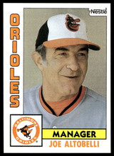 1984 Topps Nestle #21 Joe Altobelli Near Mint+ 