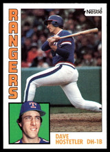 1984 Topps Nestle #62 Dave Hostetler Near Mint+ 