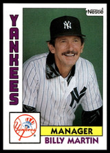 1984 Topps Nestle #81 Billy Martin Near Mint+ 