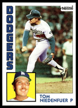 1984 Topps Nestle #112 Tom Niedenfuer Near Mint+ 