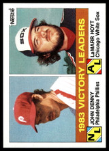 1984 Topps Nestle #135 John Denny/LaMarr Hoyt Near Mint+  ID: 524203