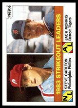 1984 Topps Nestle #136 Steve Carlton/Jack Morris Near Mint+ 