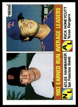 1984 Topps Nestle #137 Atlee Hammaker/Rick Honeycutt Near Mint+  ID: 524205
