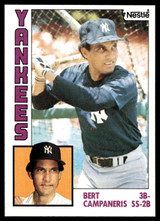 1984 Topps Nestle #139 Bert Campaneris Near Mint+ 
