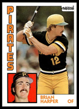 1984 Topps Nestle #144 Brian Harper Near Mint+ RC Rookie 